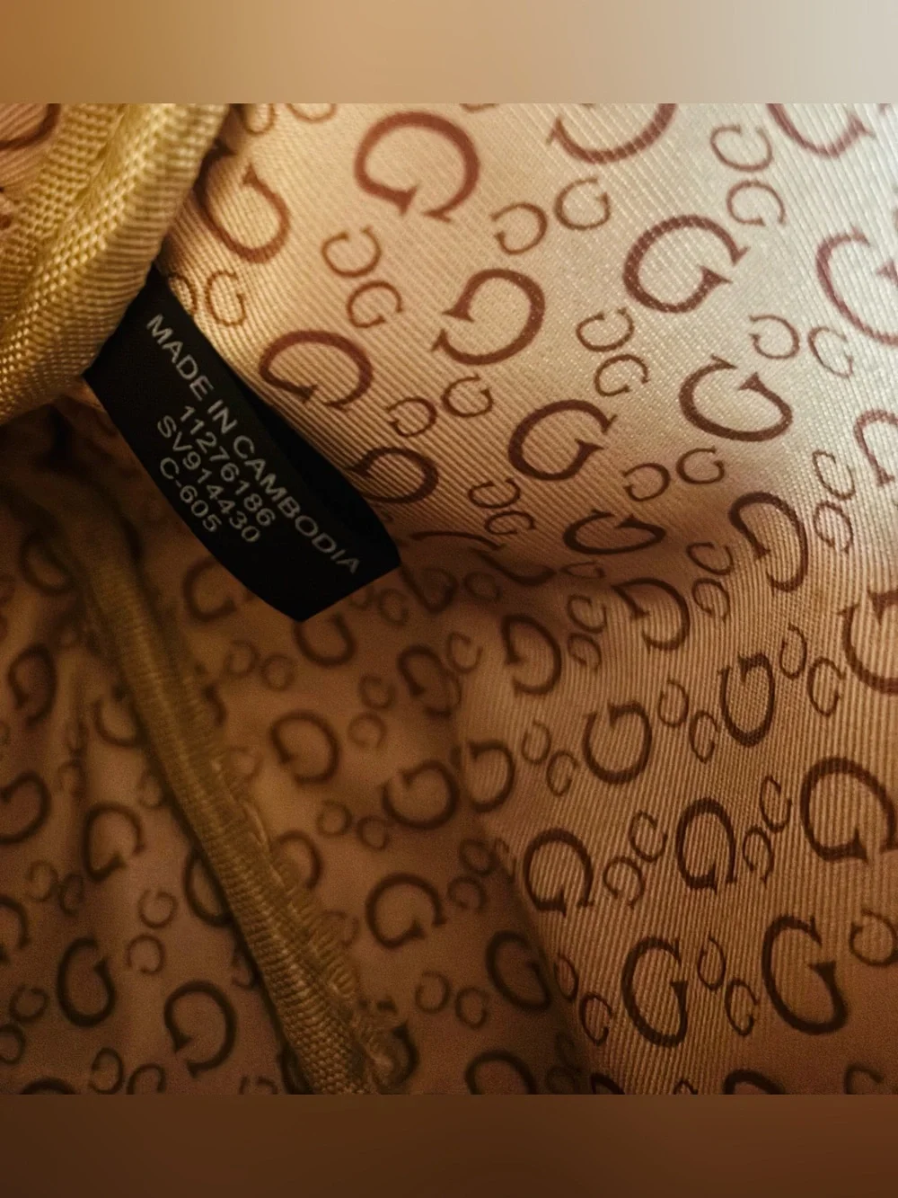 GUESS Los Angeles Monogram Mini Backpack